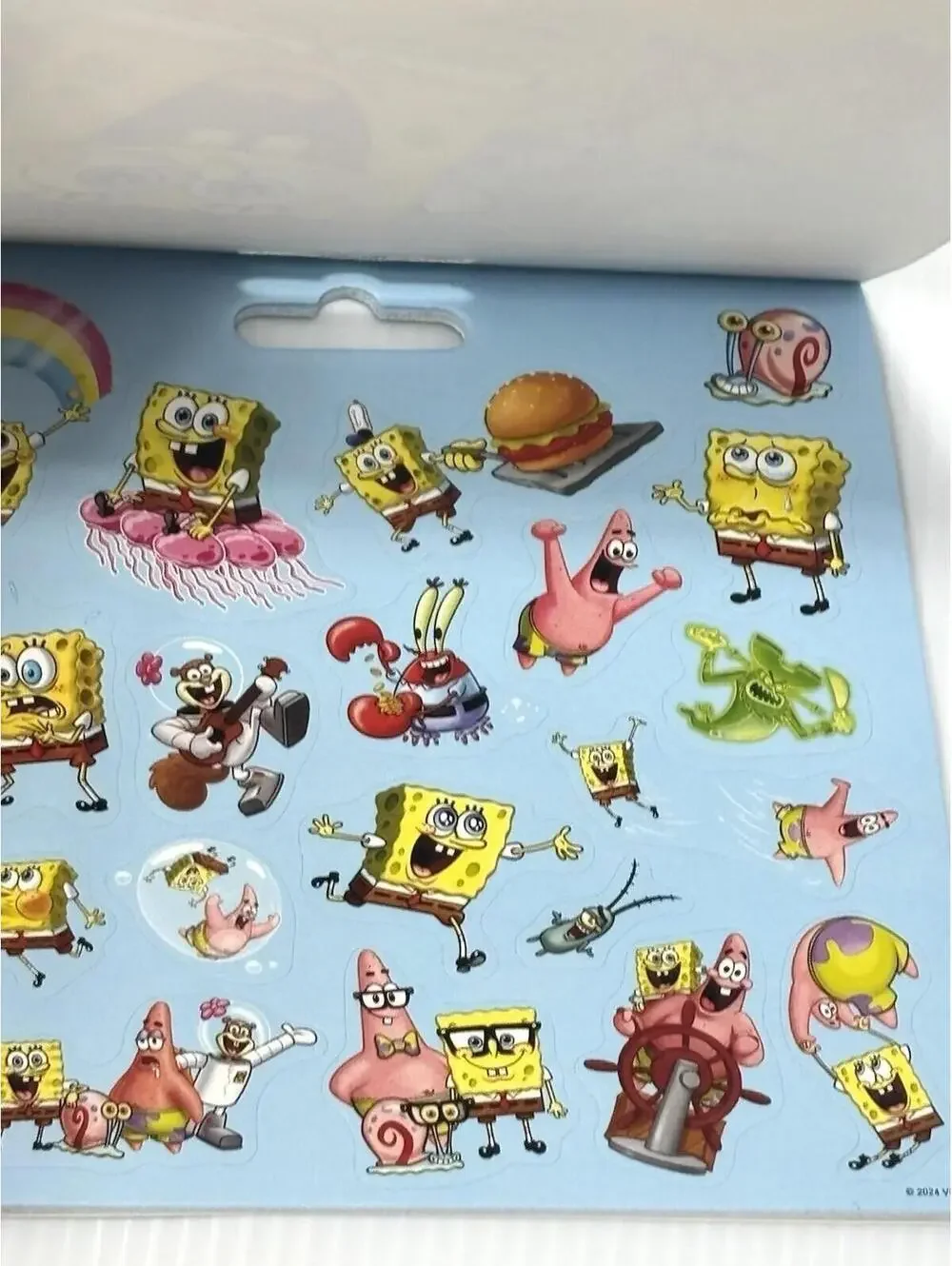 SpongeBob SquarePants Stickerland Pad 120 Stickers 6 Pages Nickelodeon New
